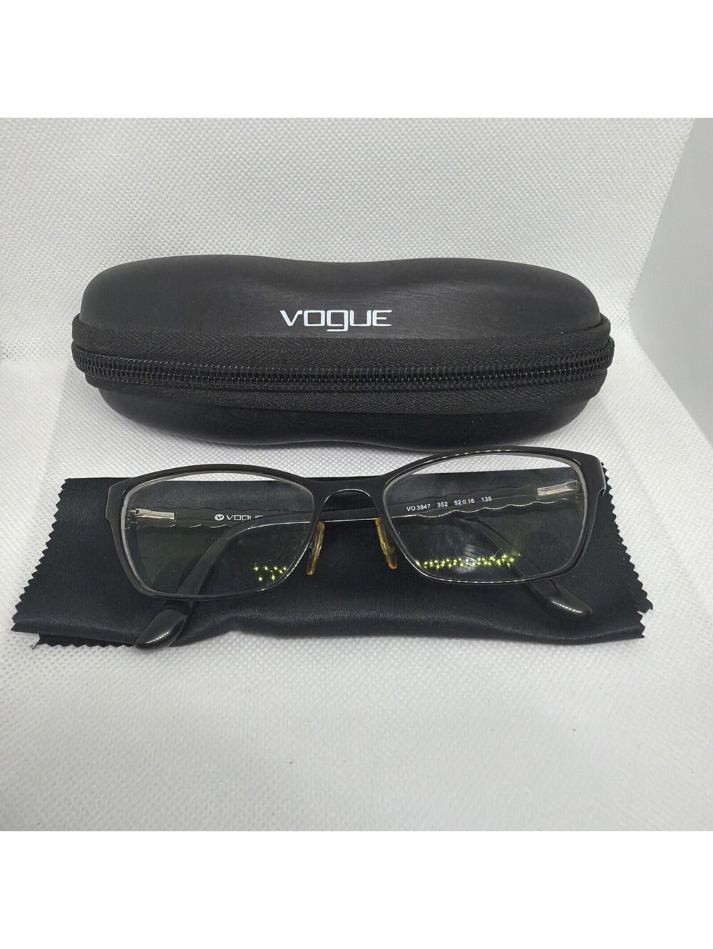 Vogue VO3947 352 Black Eyeglasses Frames 52-16-135 Women’s w/ Case & Cloth